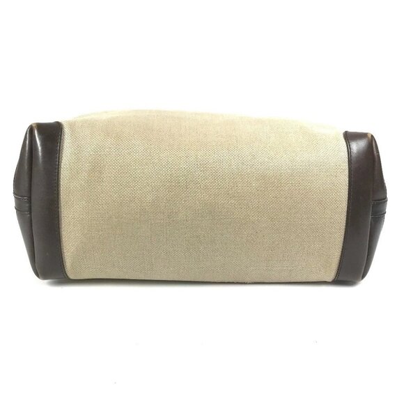 GUCCI 247207 With porch logo Tote Bag Shoulder Bag Leather/Canvas Beige/Brown - Picture 6 of 13